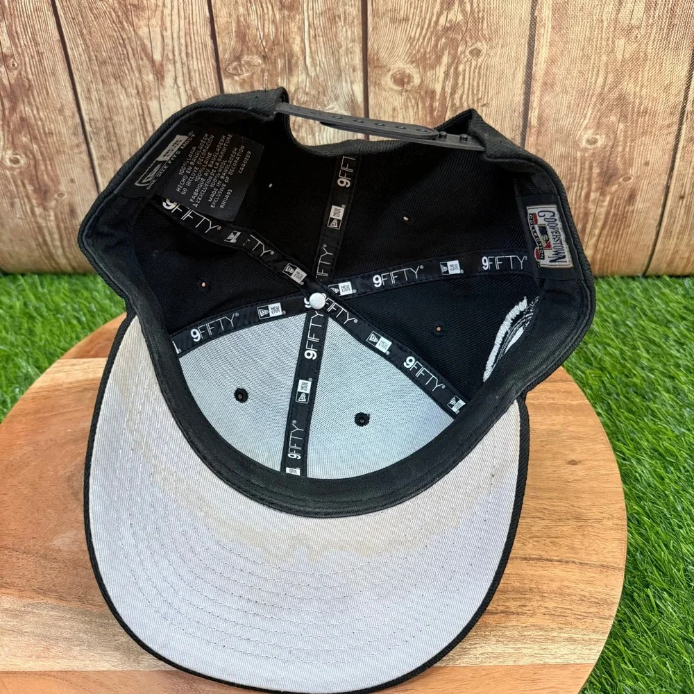 New Era 9FIFTY New York Yankees Hat Mens One Size Black 100th Anniversary Patch